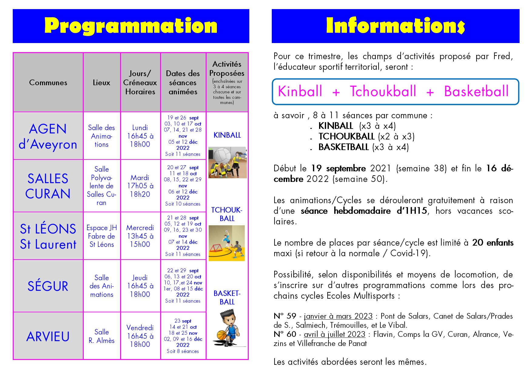 2022 23 Trim 1 Plaquette V EM58 sept à déc 22