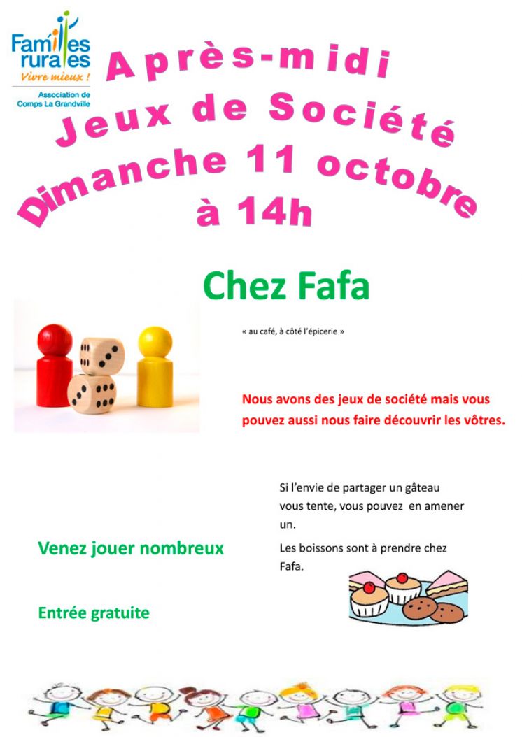 Après midi Jeux de Société