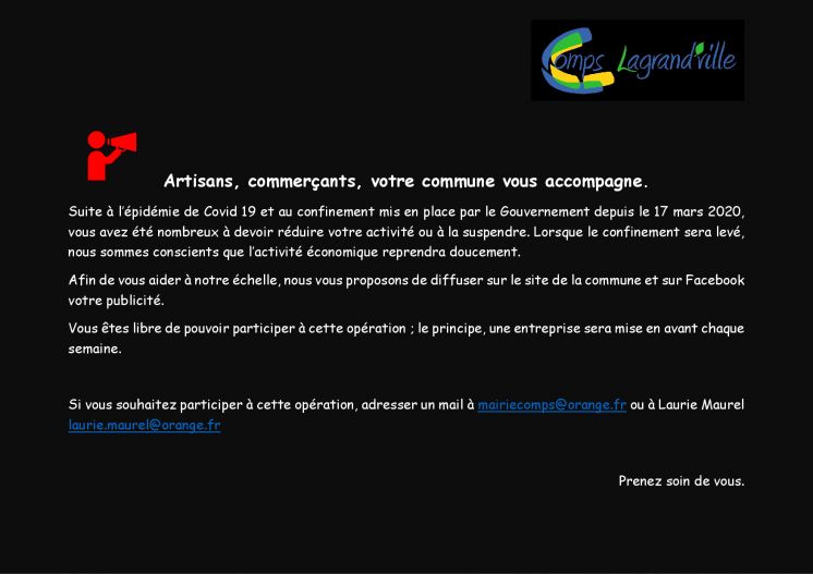 Op&eacute;ration communication des entreprises de notre commune