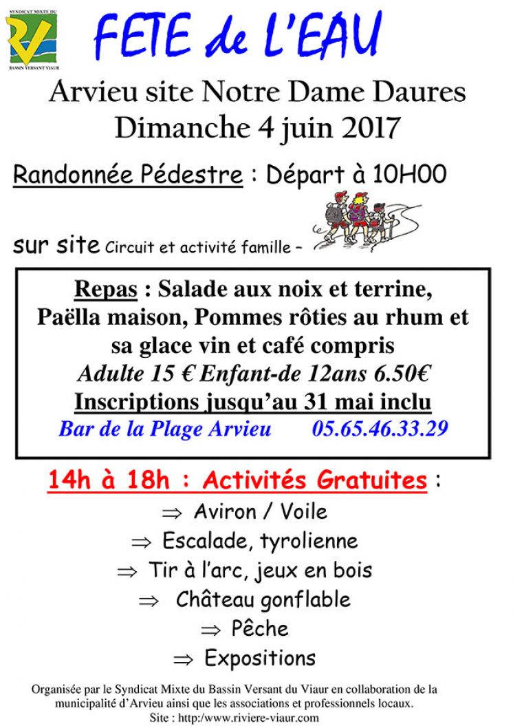 Arvieu : FETE de L&rsquo;EAU
