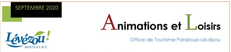 Animation et loisirs en L&eacute;v&eacute;zou septembre 2020