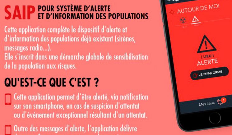 SAIP : Syst&egrave;me d&rsquo;alerte et d&rsquo;information des populations
