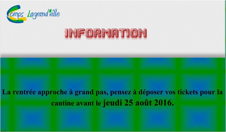 Rentr&eacute;e scolaire 2016 - 2017