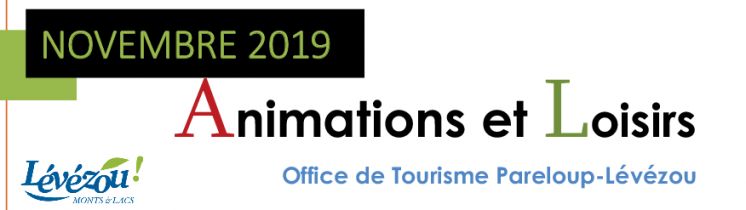 Novembre 2019 Animation et loisirs en L&eacute;v&eacute;zou