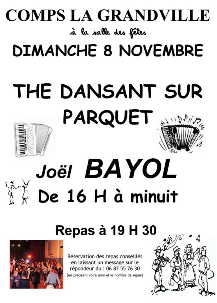 Thé dansant sur parquet