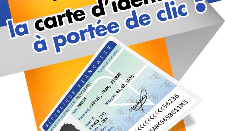 La carte d'identit&eacute; &agrave; port&eacute; de clic